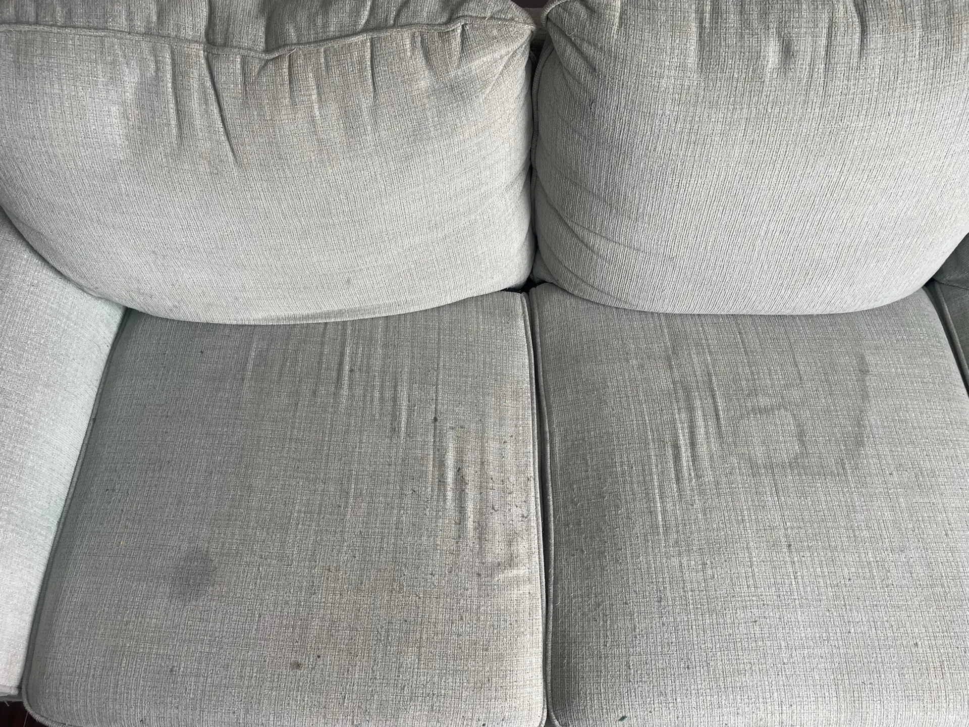 Couch Cushion Refresh - Before